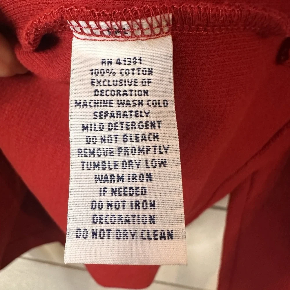 Polo Ralph Lauren Red Cotton Quarter Zip‎ Long Sleeve Sweater XL Preppy Heritage